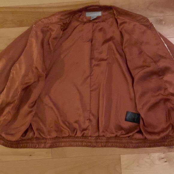 Satin effect bomber jacket size 6/Small - Picture 5 of 11